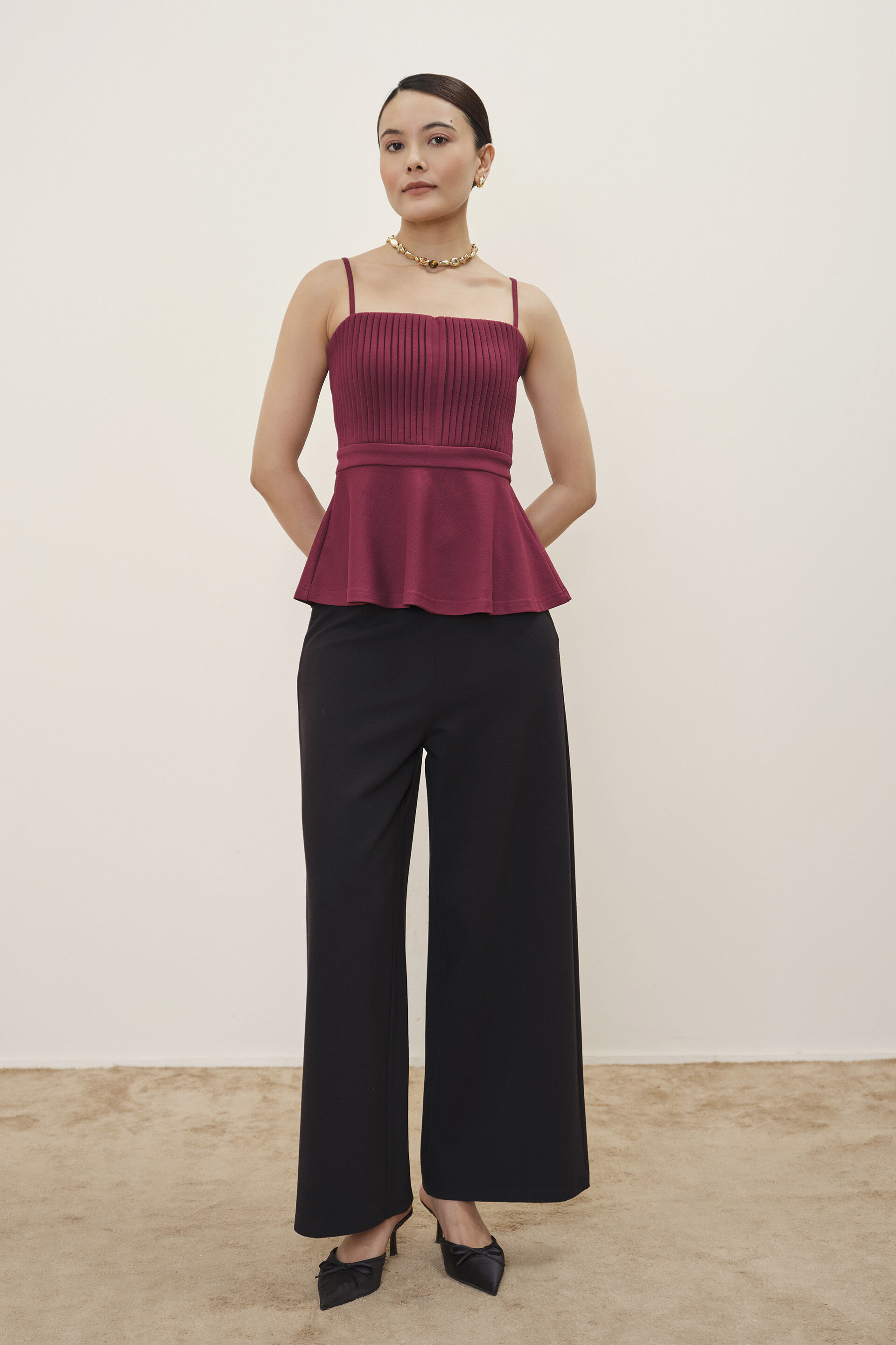 Jacinta Maroon Top, Maroon, image 4